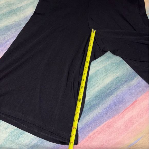 Eileen Fisher Culotte Cotton Stretch Jersey Sleeveless Wide Leg Jumpsuit Black L - Picture 7 of 8